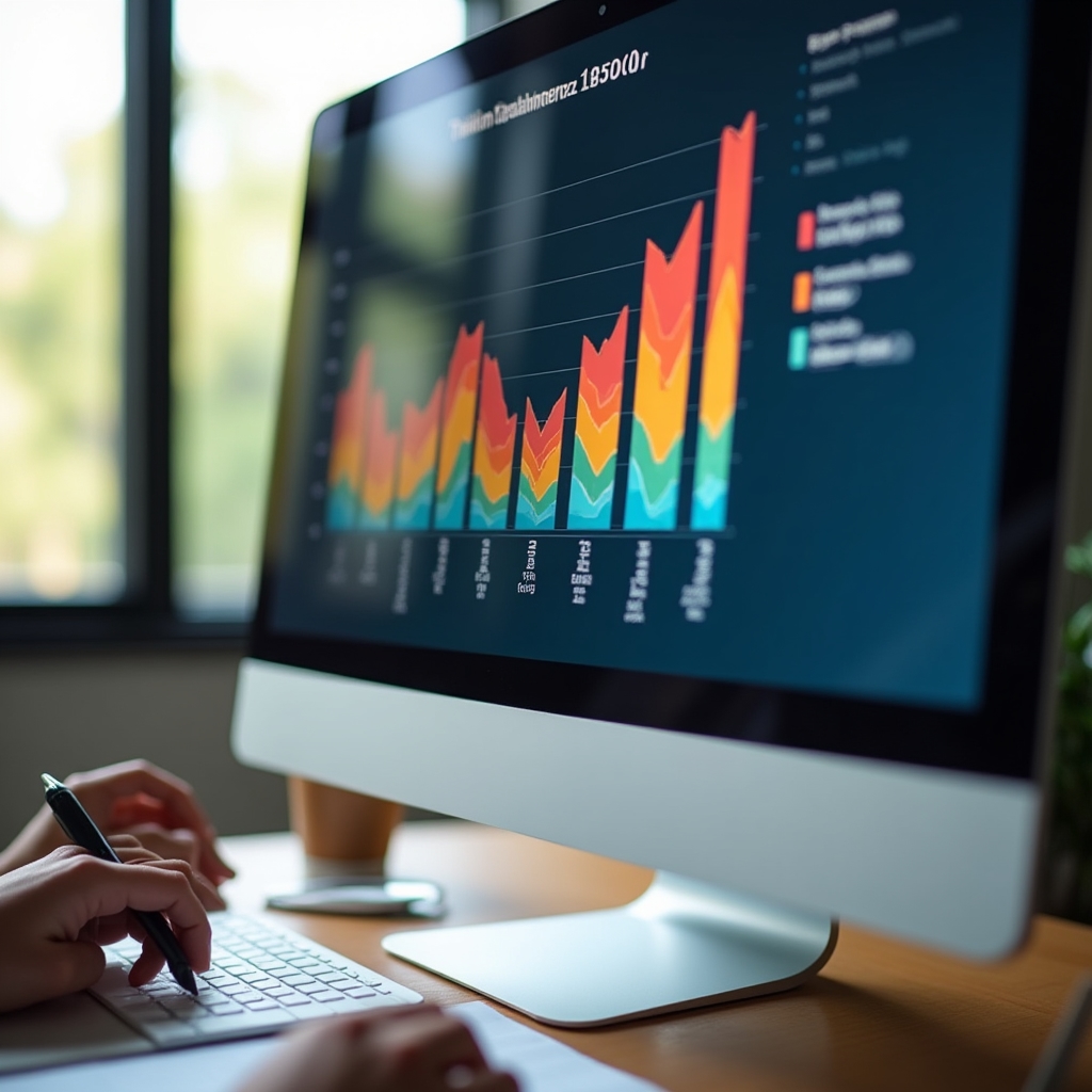 Bildschirmansicht einer Grafik zum Mietpreisspiegel während eines Webinars